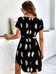Selina – Luftige Sommerkleid mit Boho-Print