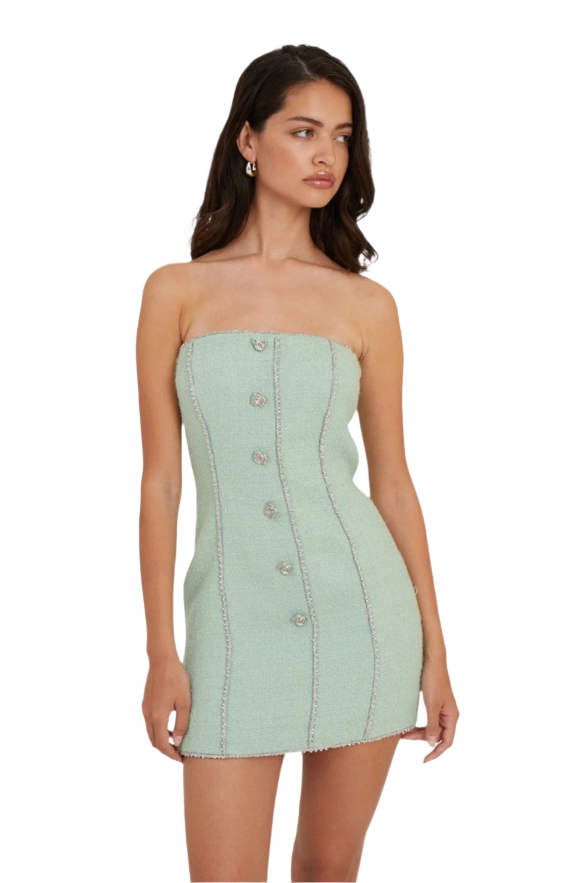 Mirelli – Elegantes Bouclé-Minikleid