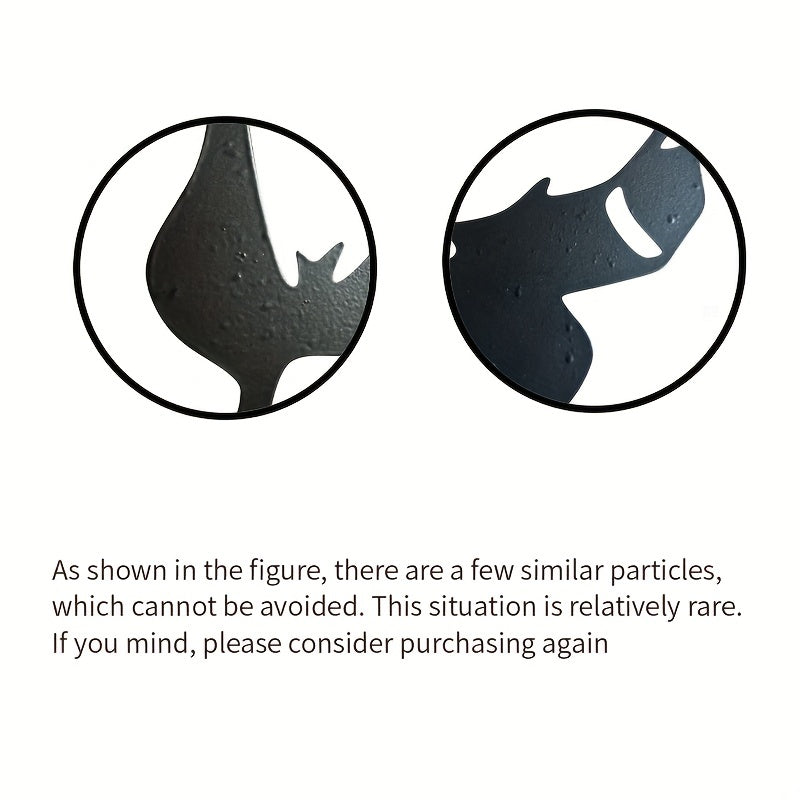 Set de 4 piezas | Adorno navideño festivo de jardín de acero