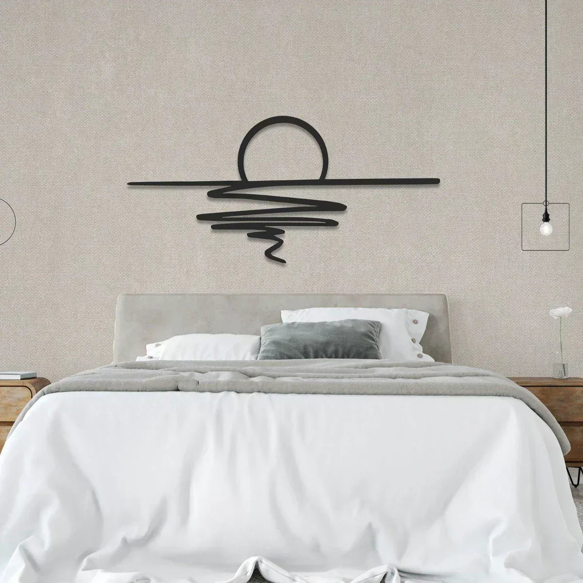 SereneSwirl - Modern Minimalistische Wandkunst für Stilvolle Räume