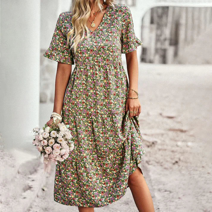 Maribelle – vestido midi floral
