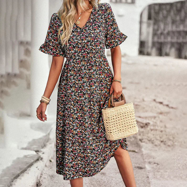 Maribelle – Blumige Midikleid