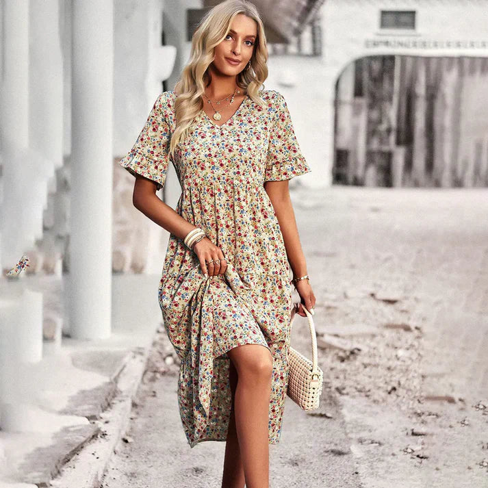 Maribelle – Blumige Midikleid