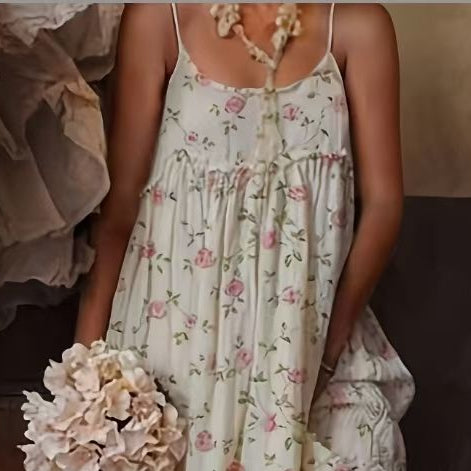 Luisa - Blümchenkleid aus Leinen