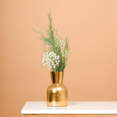 Elarya - Vase mit goldener Strahlkraft