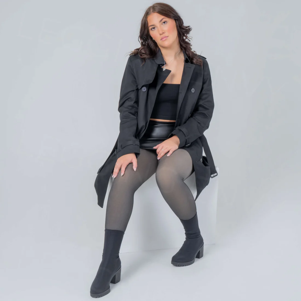 Nadine - Durchsichtige Stretch-Leggings