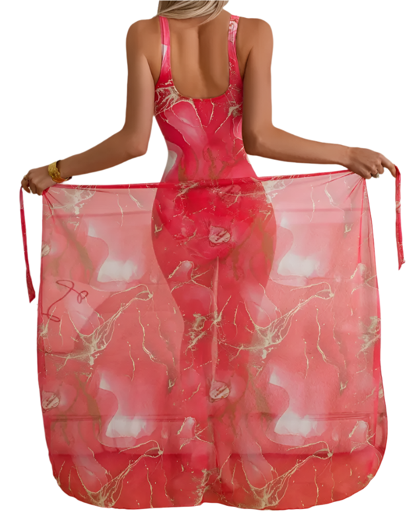 Krizzy - Bañador de una pieza y conjunto cruzado con estampado