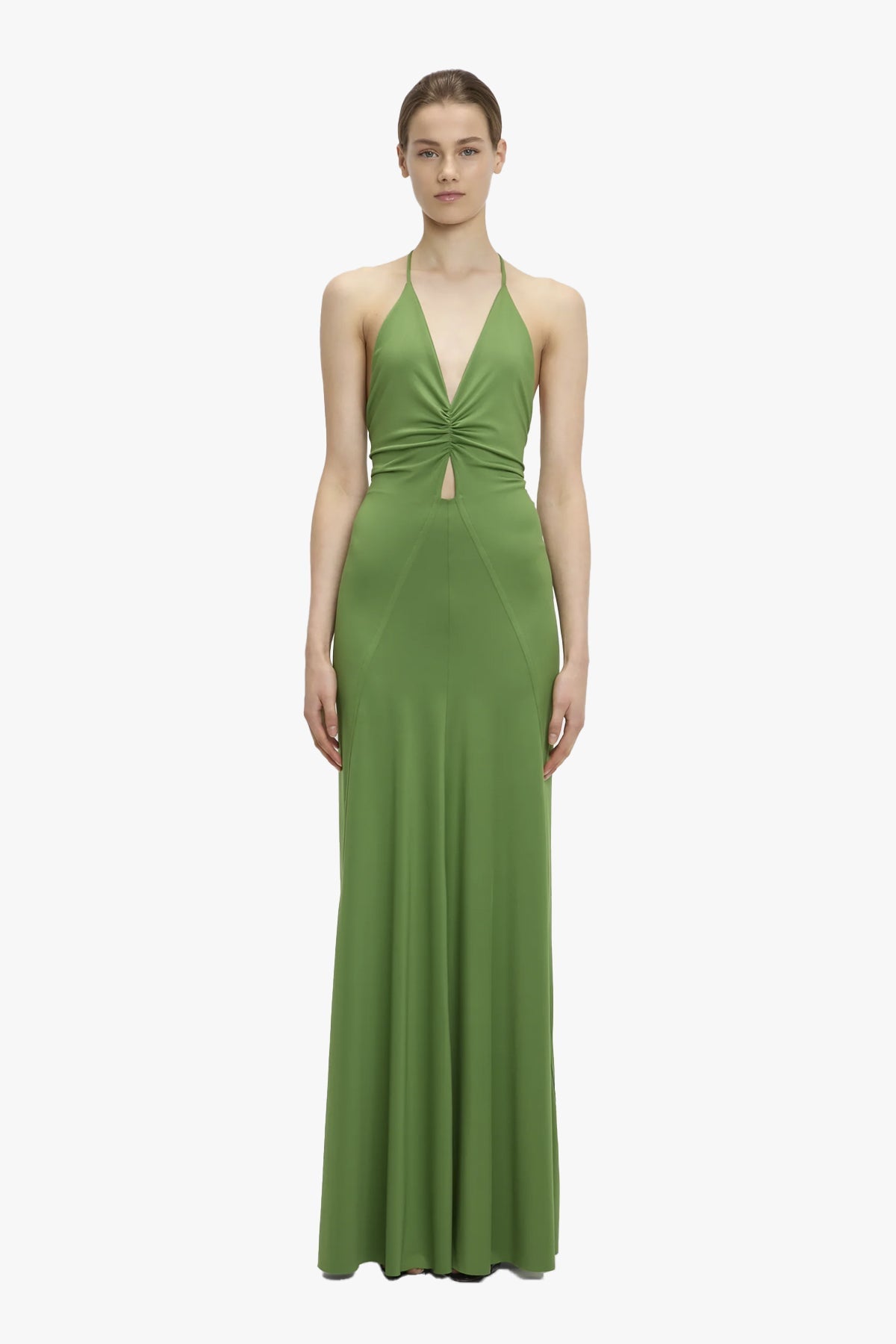 Celeste V-Ausschnitt Raffung Cami-Kleid