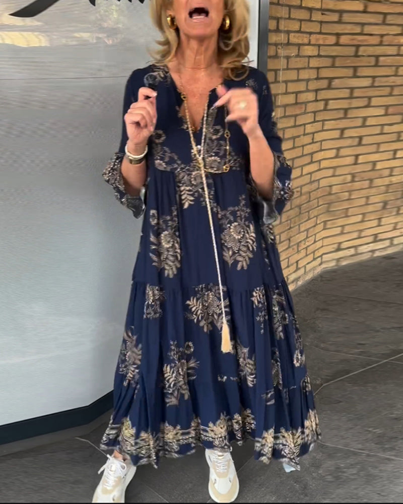 Elara – Bohemisch inspirierte Maxikleid