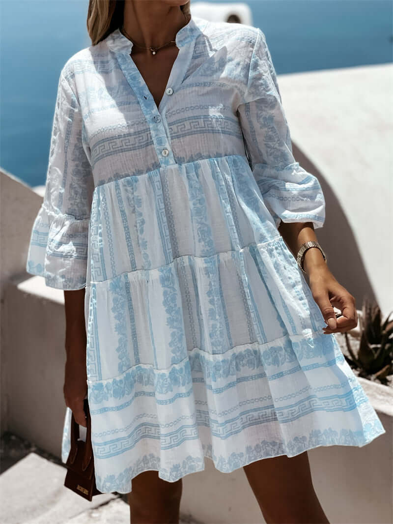 Ria - Vestido de verano bohemio con volantes