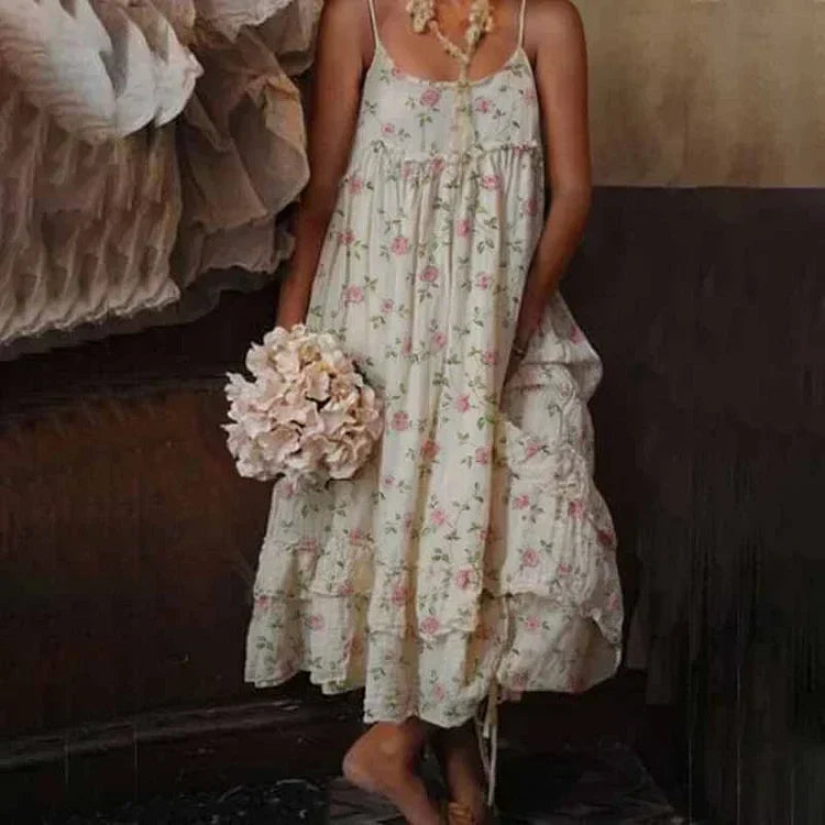Luisa - Blümchenkleid aus Leinen