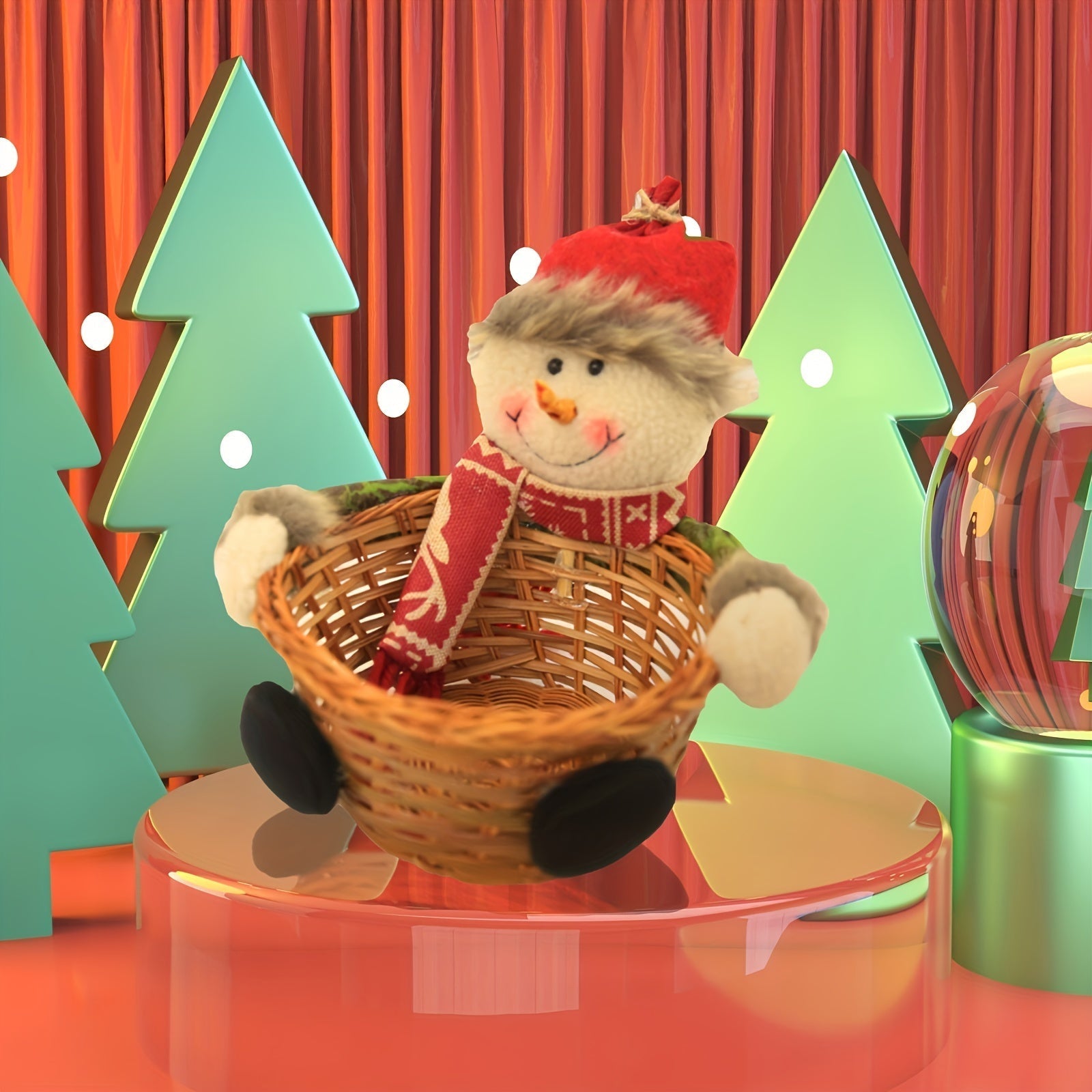 Weihnachts Puppe | Süßigkeitenkorb Festliche Feiertagsdekoration