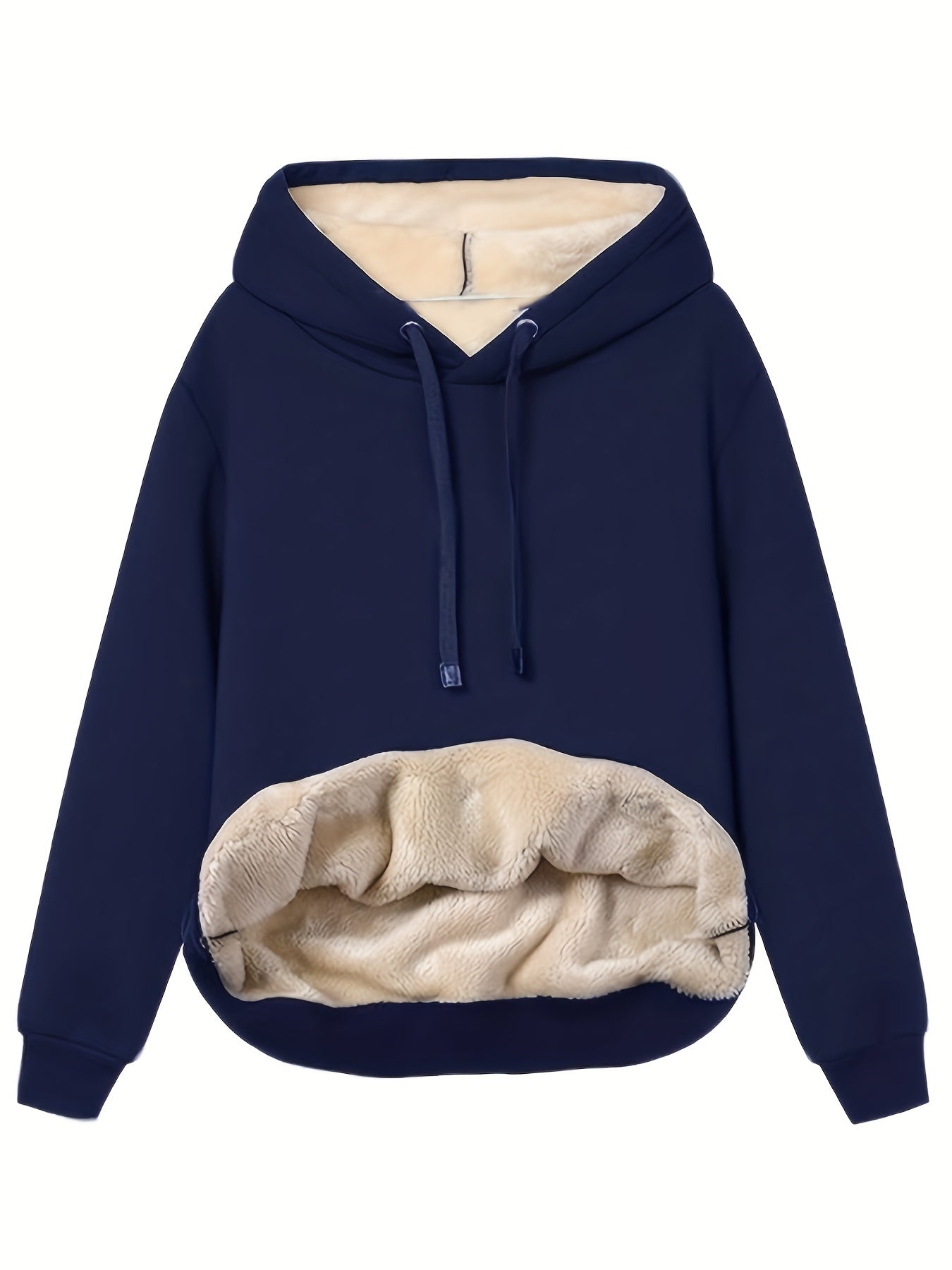 Mia - Cálido invierno hygge con sudadera con capucha de forro polar