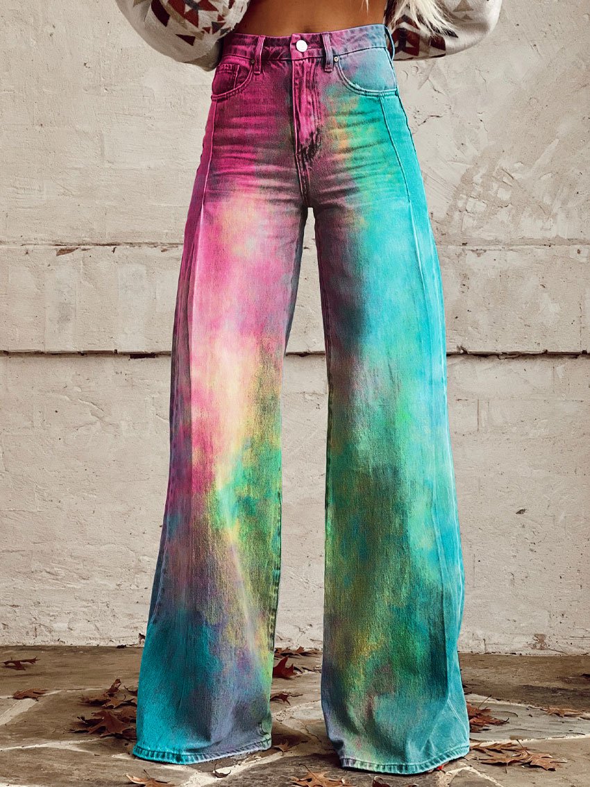 Johanna – Vintage-Hose mit Elefantenbein-Muster