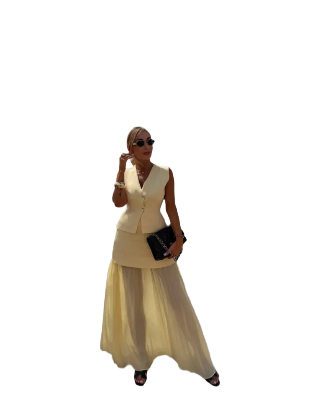 Clara – Elegantes Set mit Top und Rock