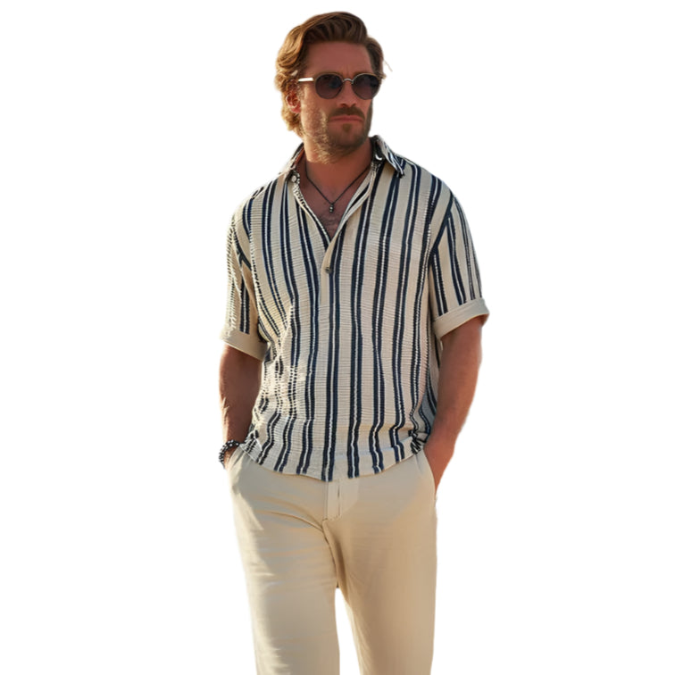 Ben - Kurzarmhemd mit Streifen