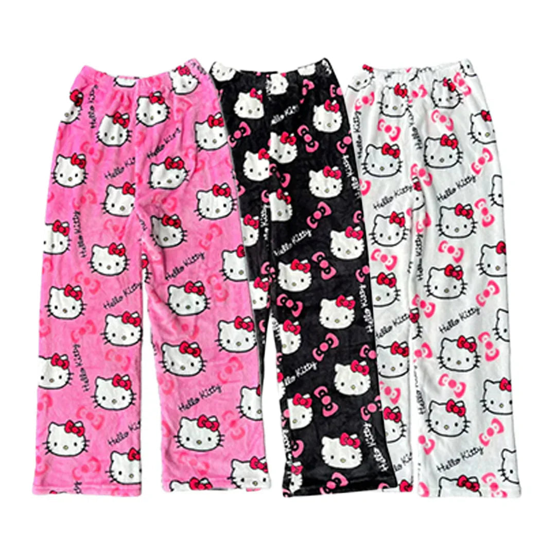 Charlotte – Pantalones cómodos con lindo estampado de gatos