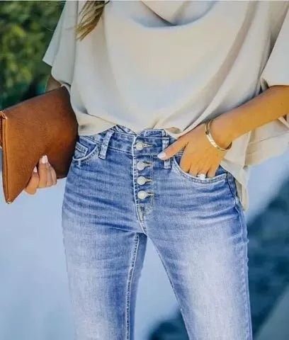 Dina | Vintage figurbetonte Schlagjeans