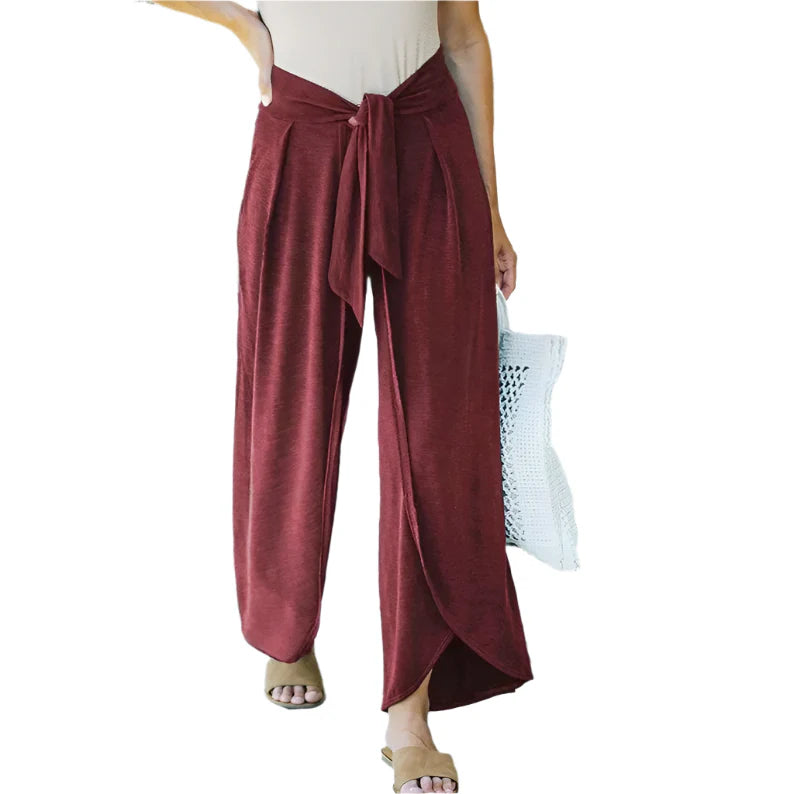 Lilja - Højtaljede bukser med bælte