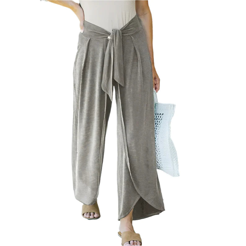 Lilja - Højtaljede bukser med bælte