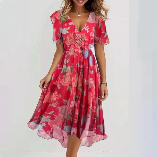 Anne - Damenkleid mit V-Ausschnitt