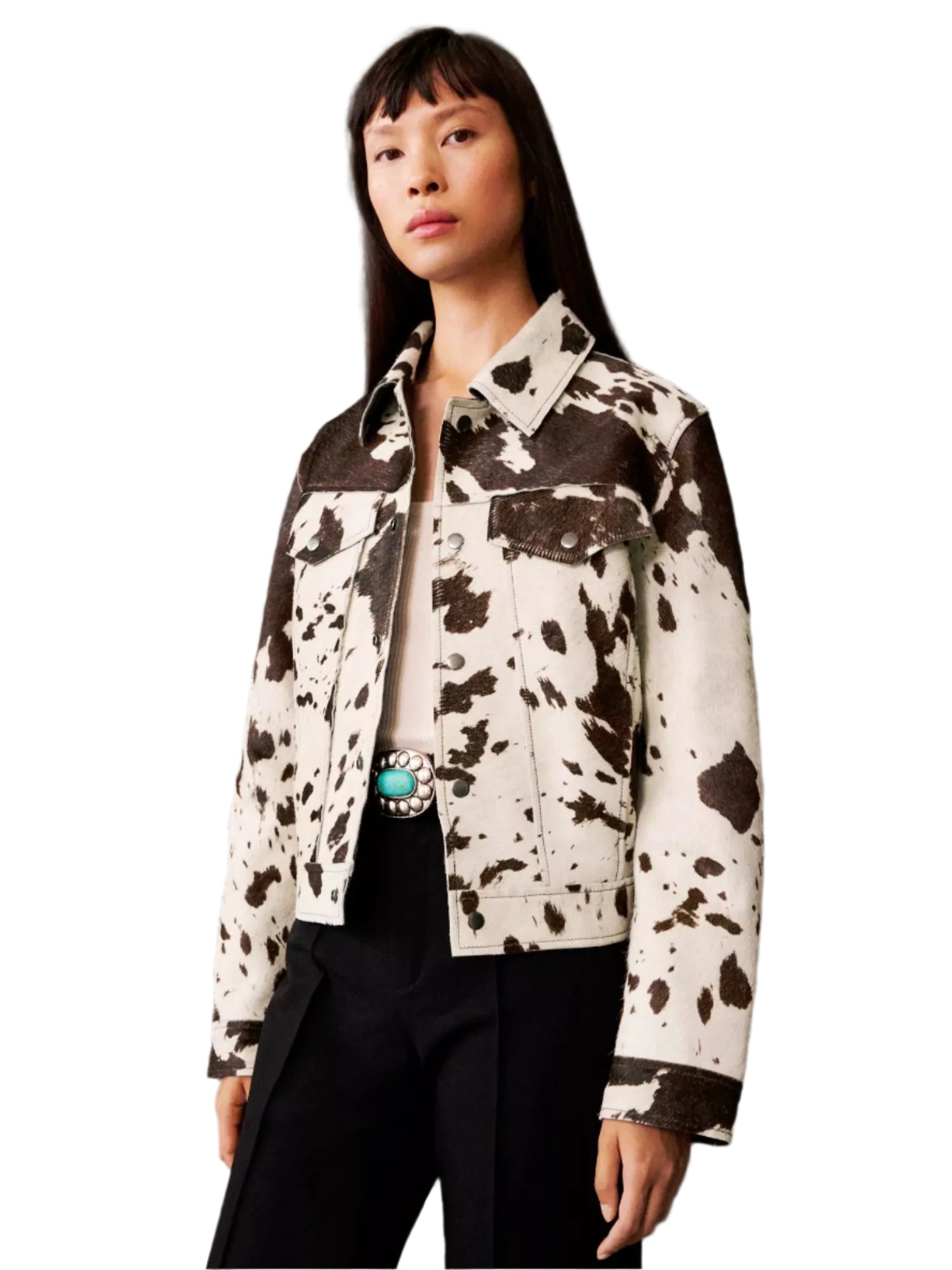 Eline RetroSnap – Jacke mit Koprint und Vintage-Charme