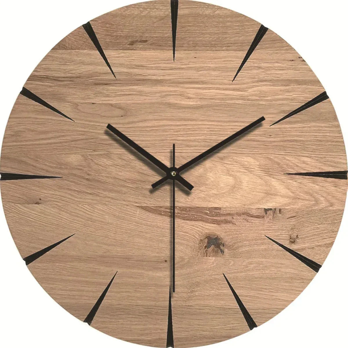 Elegante Wanduhr aus Holz