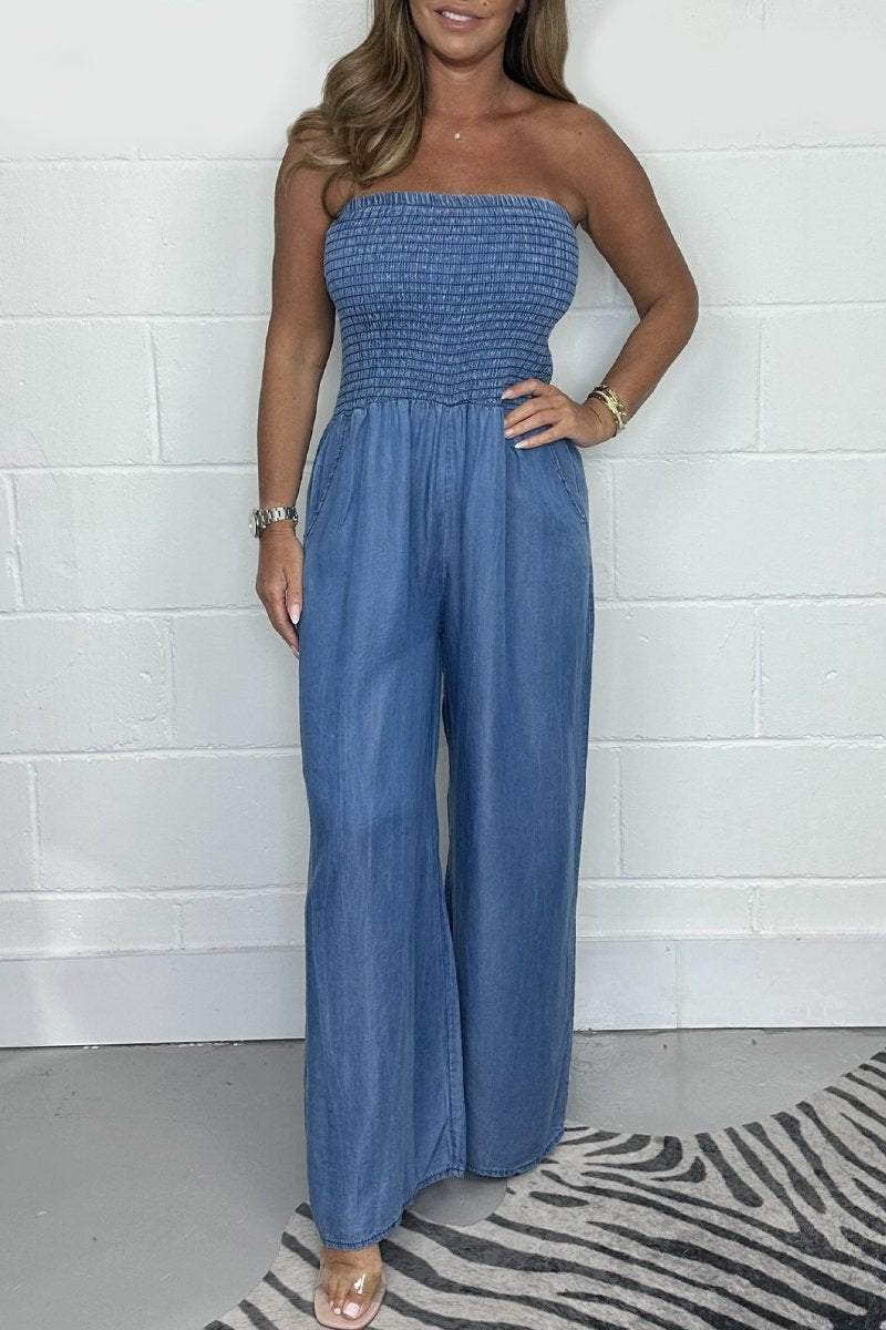 Madlen – Off-Shoulder-Jumpsuit mit weiten Beinen
