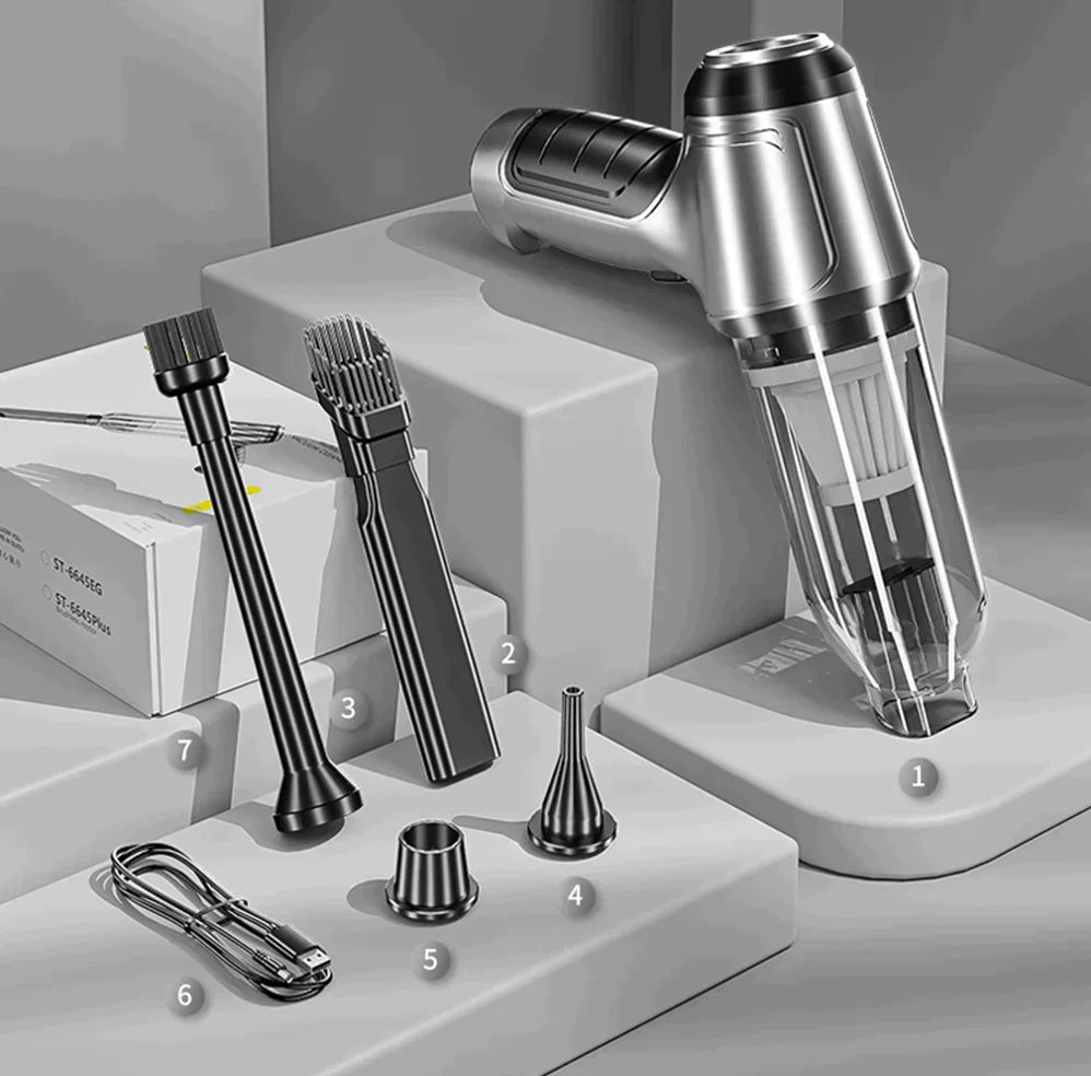 AeroClean – 3-in-1 kabelloser Mini-Handstaubsauger