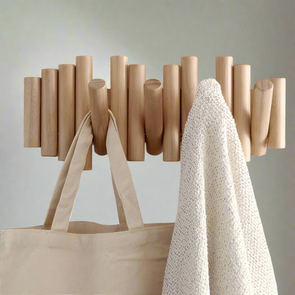 TimberTide – Modernes Wandregal aus Holz