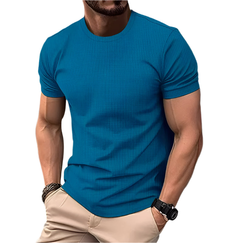 Luke - T-Shirt mit Waffelstruktur