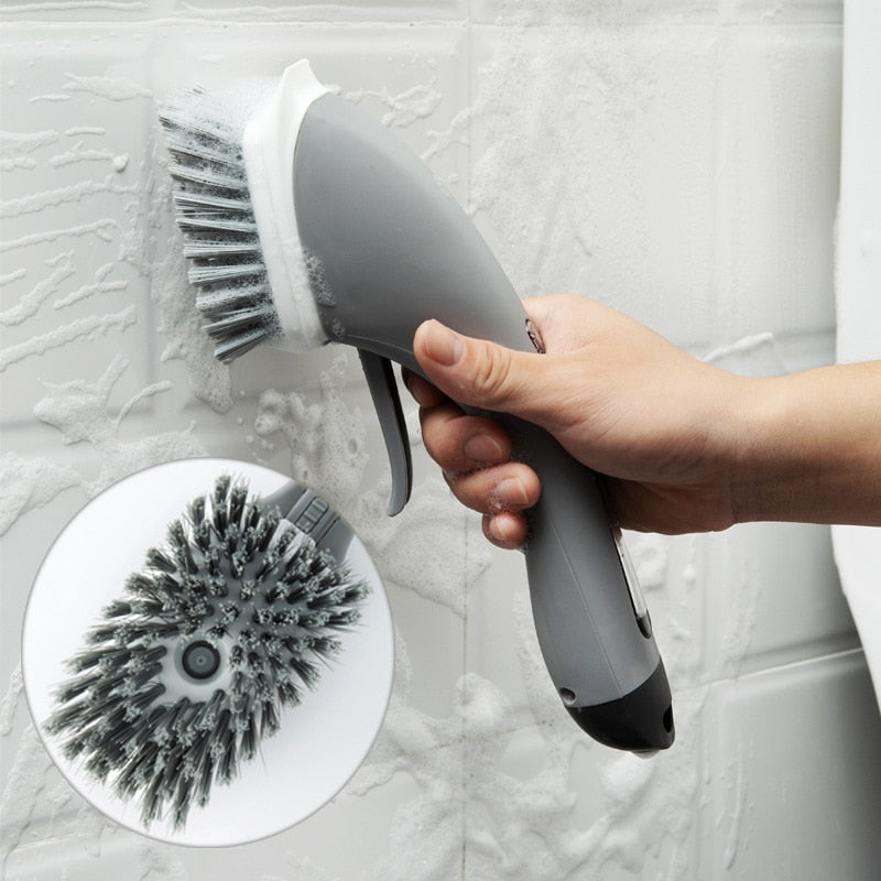 ScrubEase Pro Cleaning Brush – Multifunctional Scrubber with Built-In Soap Dispenser