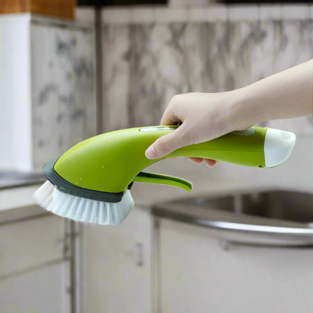 ScrubEase Pro Cleaning Brush – Multifunctional Scrubber with Built-In Soap Dispenser