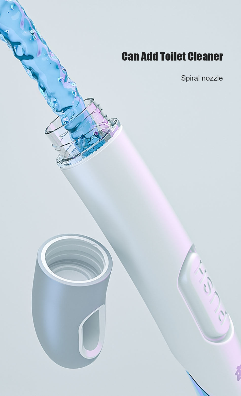 CleanEase – Selbstreinigende Toilettenbürste mit Spender