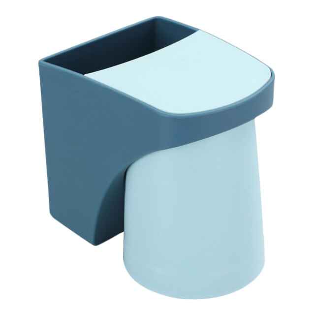 BrushEase – Wandmontierter Zahnbürsten- und Becherhalter