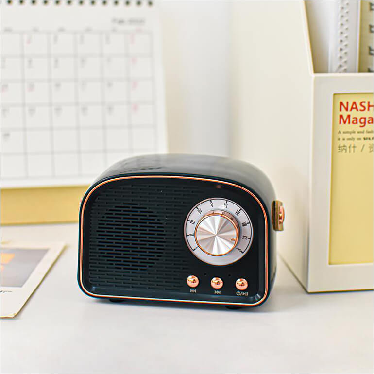 SoundEcho - Vintage Bluetooth-Lautsprecher mit FM-Radio