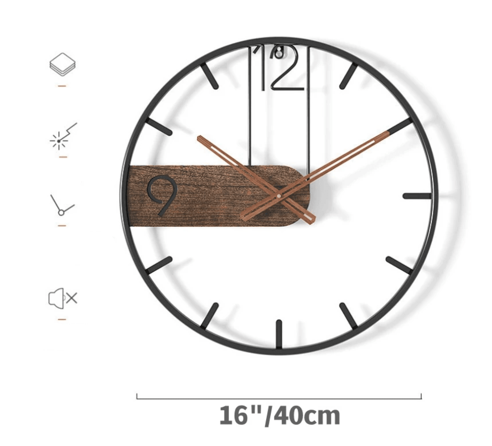 Encanto rústico – Elegancia atemporal con un reloj de pared de madera