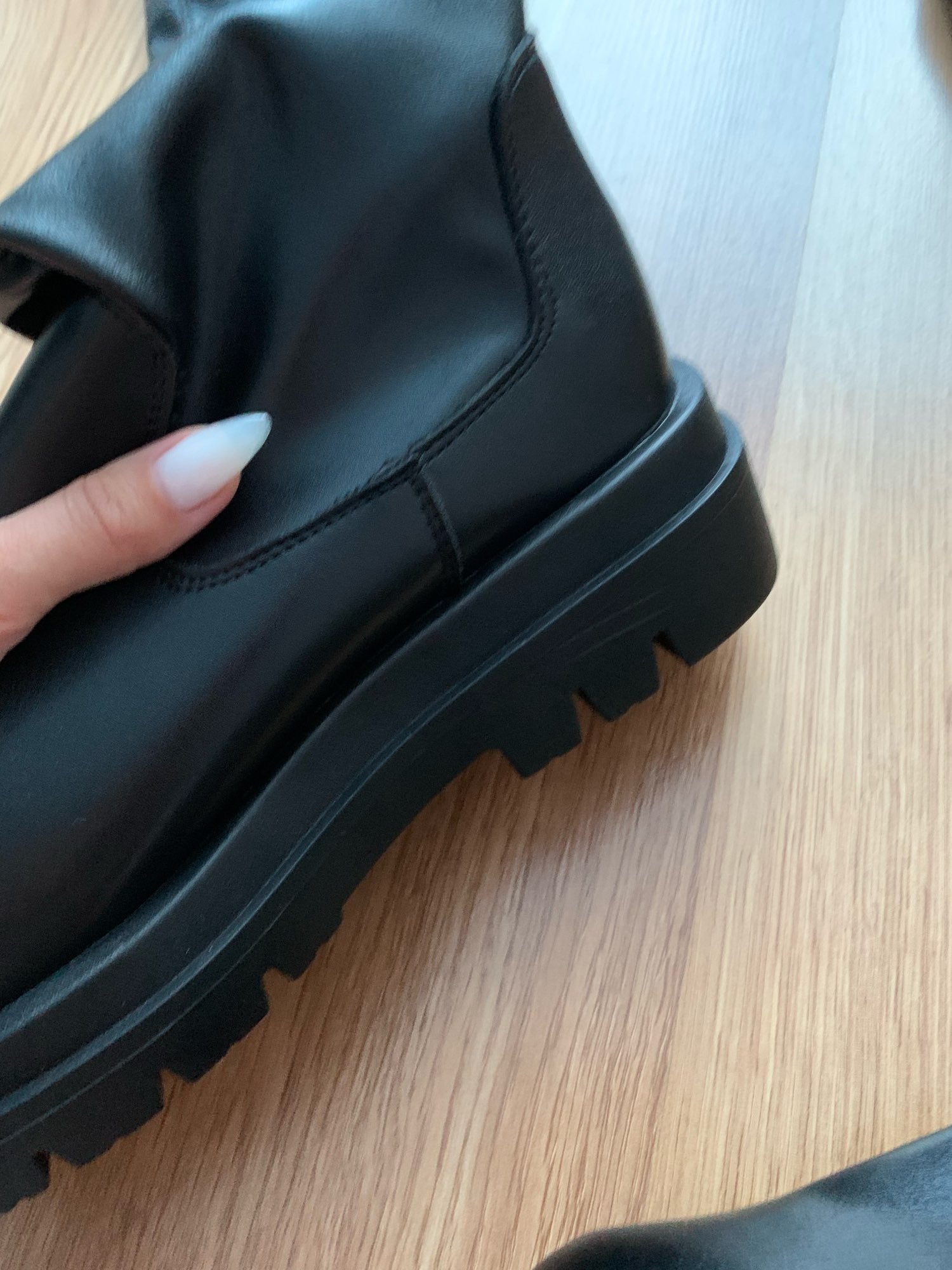 Liselotte - Botas de cuero por encima de la rodilla