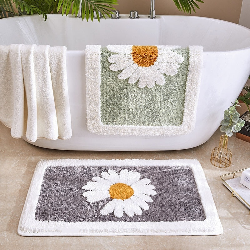 PetalPlush - Weiche Blumen-Badematte für einen gemütlichen Touch