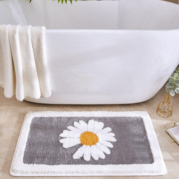 PetalPlush - Weiche Blumen-Badematte für einen gemütlichen Touch