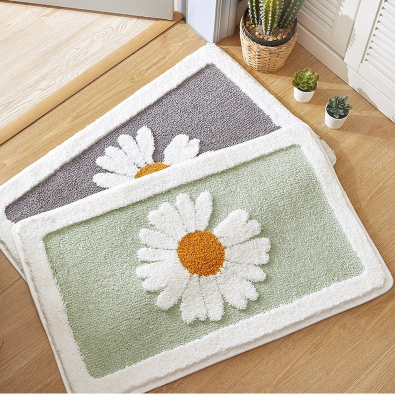 PetalPlush - Weiche Blumen-Badematte für einen gemütlichen Touch