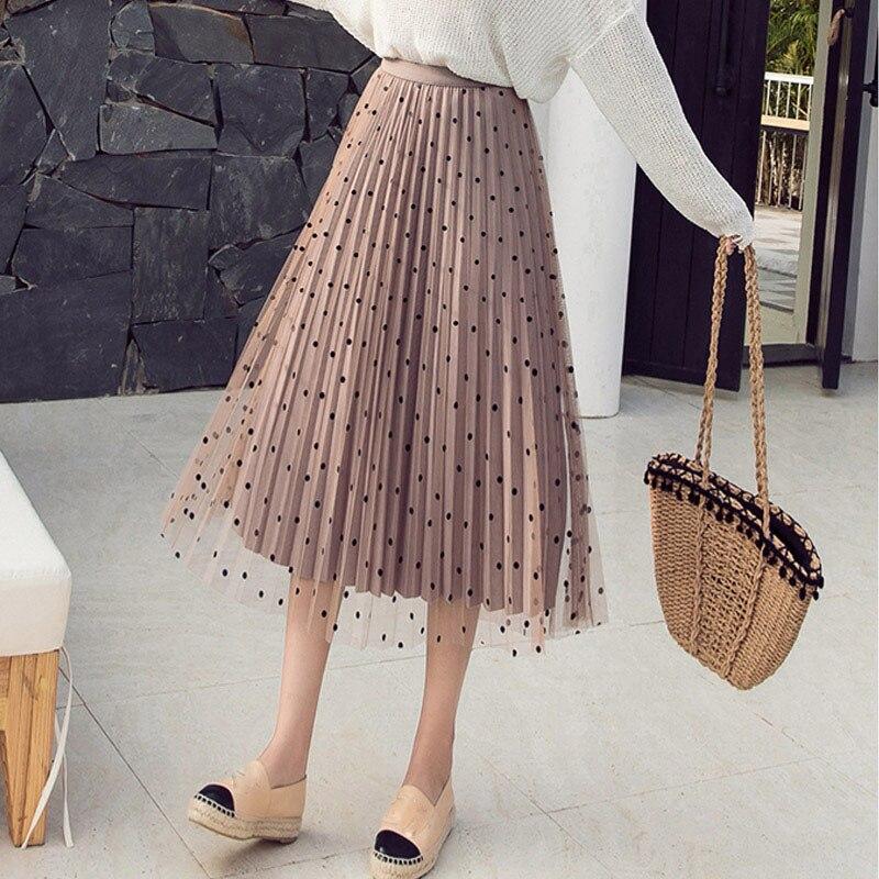 Frigg - Plissierte mittellange Rock