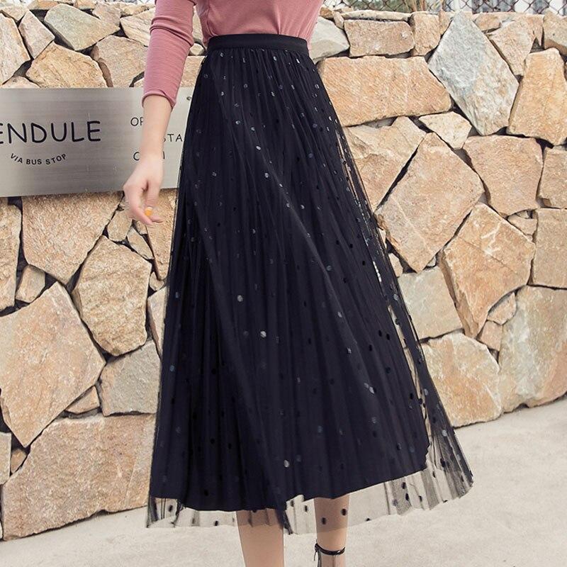 Frigg - Plissierte mittellange Rock