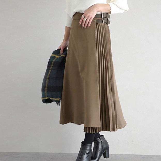 Inge - Lange plissierte Skirt