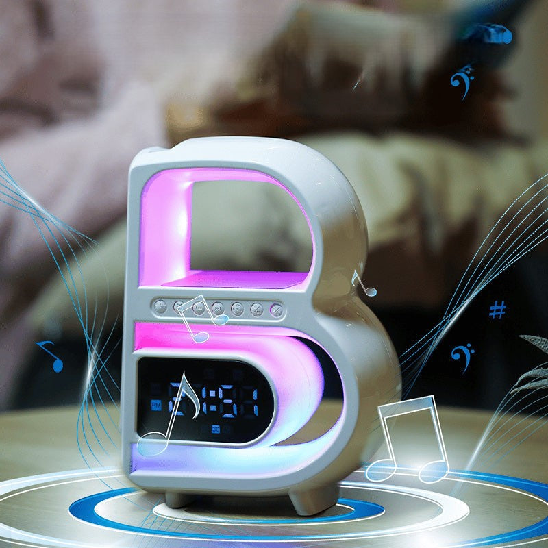 BeatGlow - Reloj despertador inteligente con luz RGB y altavoz inalámbrico