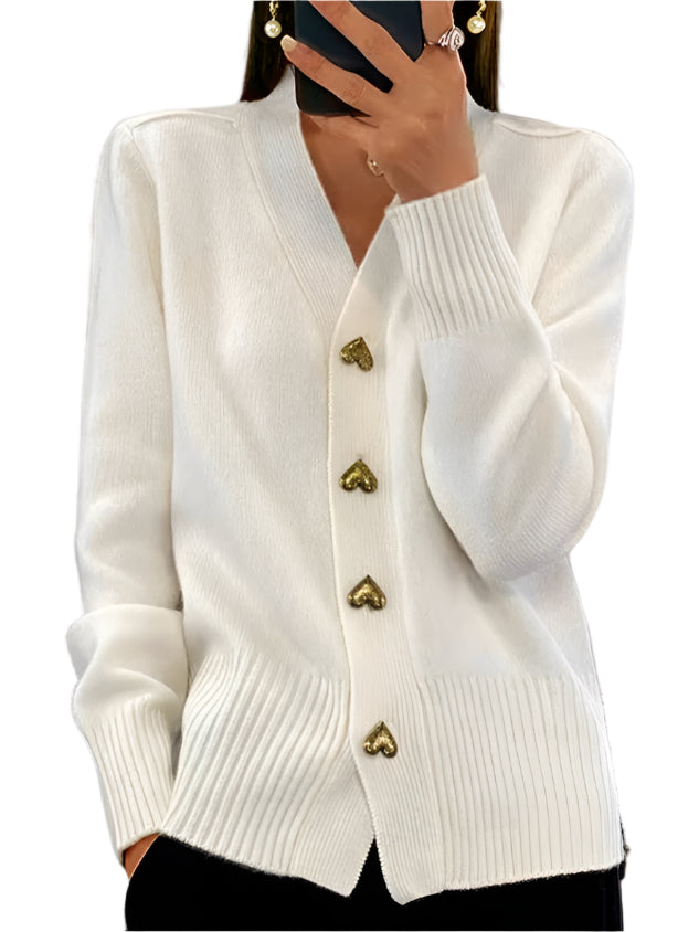 Carly - Cardigan mit Herzknöpfen