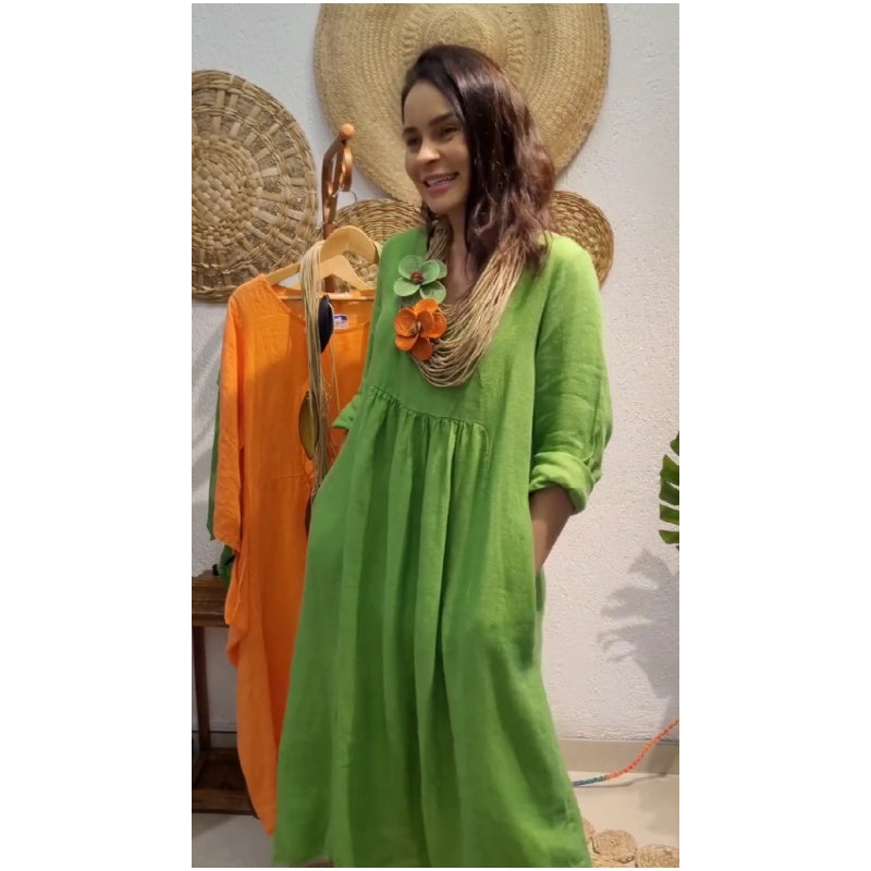 Selina - Bohemisch inspirierte Maxikleid mit lässiger Eleganz