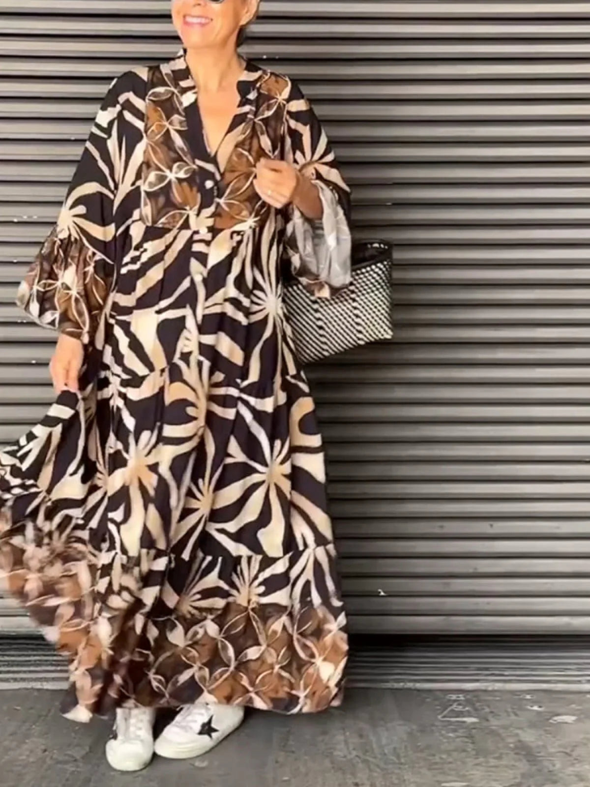 Christa - vestido con estampado vibrante