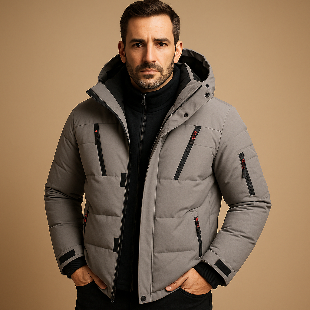 Wasserfeste Winterjacke mit warmem Futter für Herren | Joris