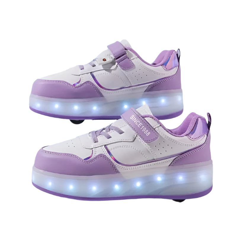 Agnes - Zapatillas Lyse con ruedas integradas y luces LED